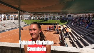 Fokus på Johanne Christine Svendsens indsats ved  Billie Jean King Cup 2024 i Oeiras, Portugal