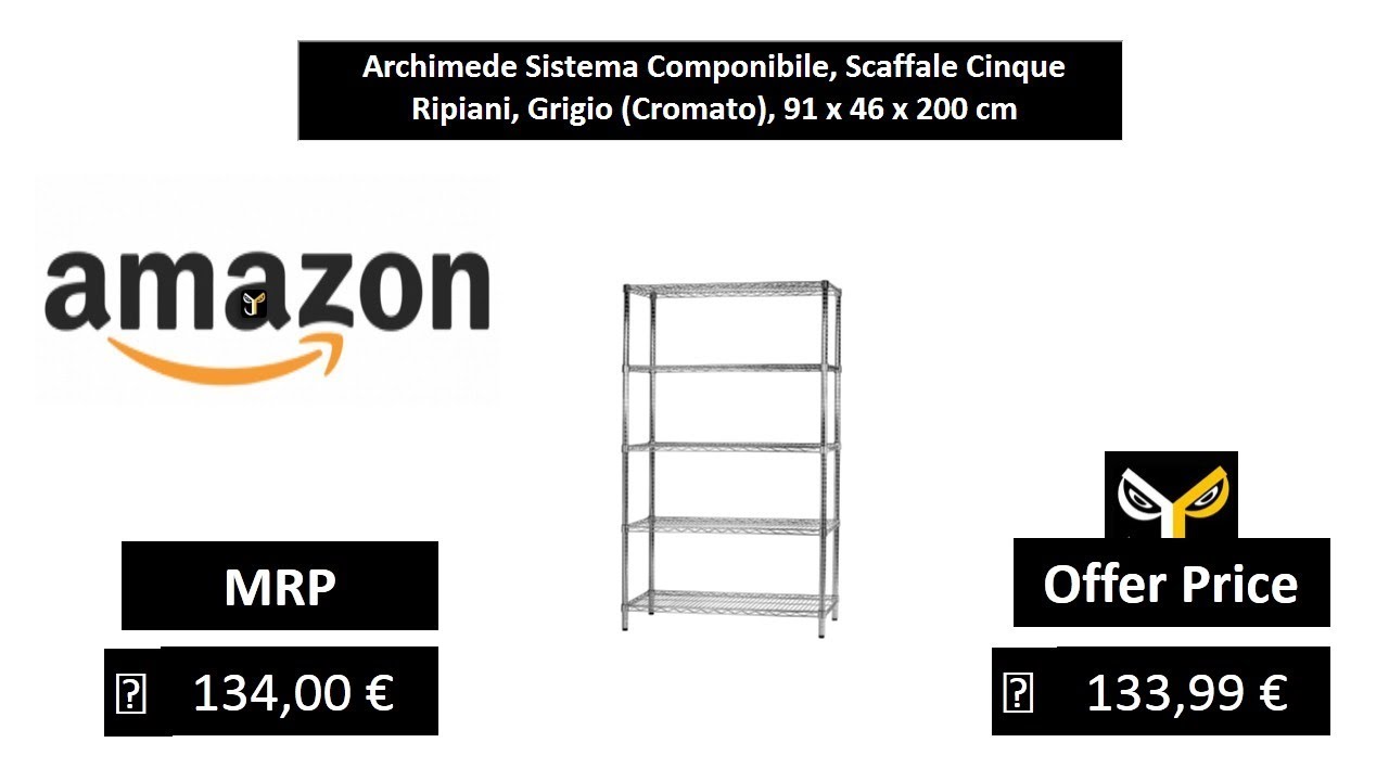 Archimede Sistema Componibile, Ripiano Aggettante, Grigio
