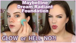 MAYBELLINE DREAM RADIANT FOUNDATION | FULL REVIEW & WEAR TEST