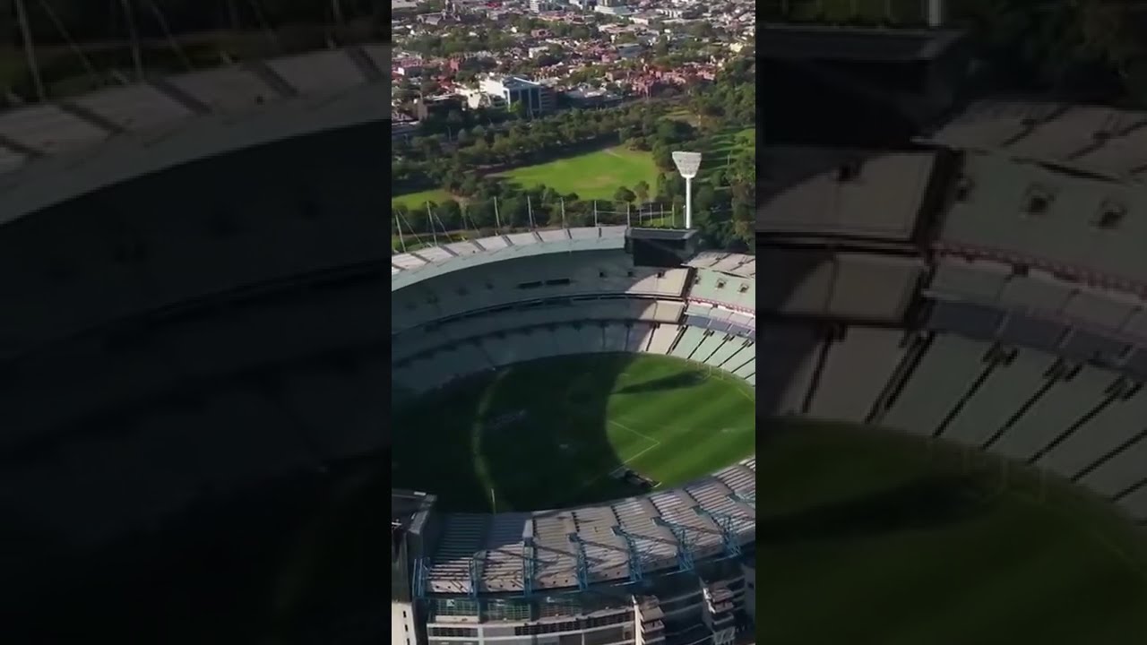 Drönare - Melbourne Cricket Ground i Yarra Park i Melbourne i Victoria i Australien (#Shorts) фото