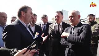 Константин Джуссоев и Сергей Назаров осмотрели объекты инвестиционных проектов в Цхинвали