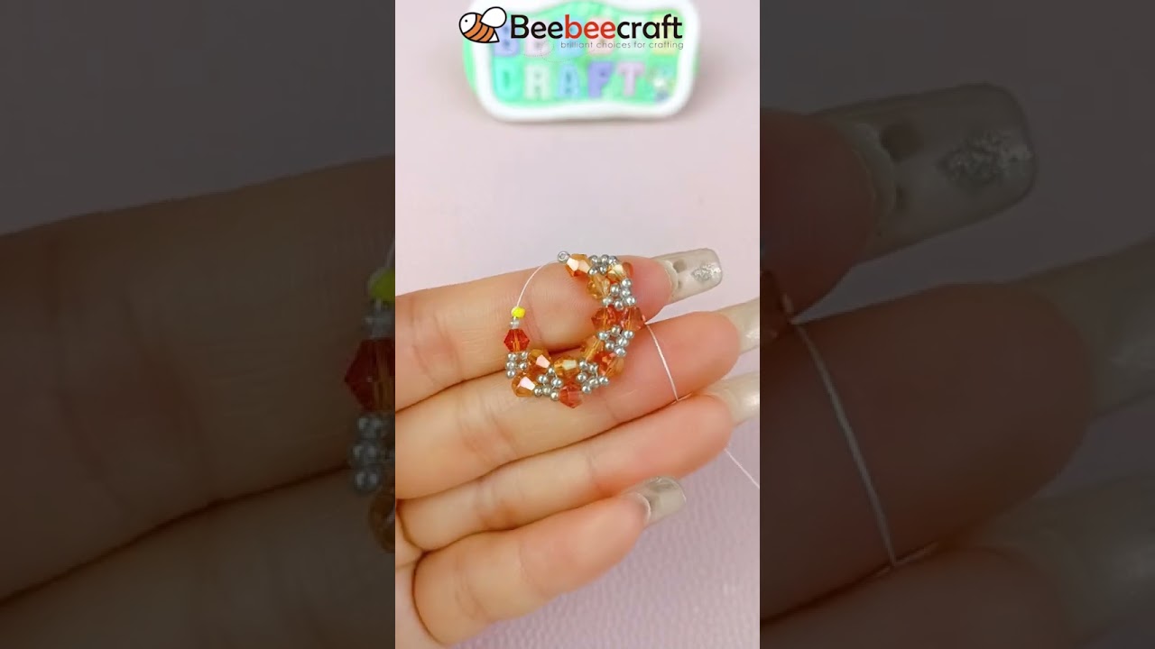 How to Make Orange Star and Moon Earrings 