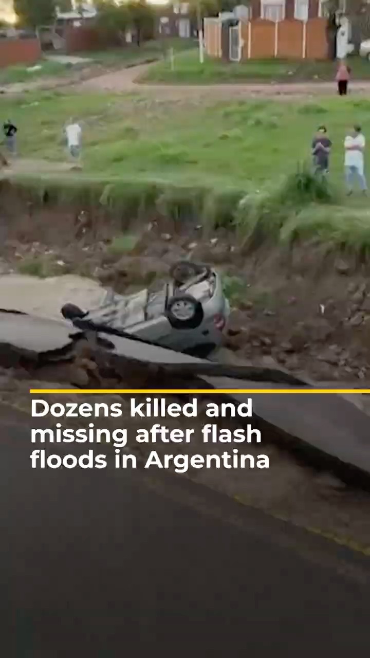 Dozens killed and missing after flash floods in Argentina | AJ#shorts