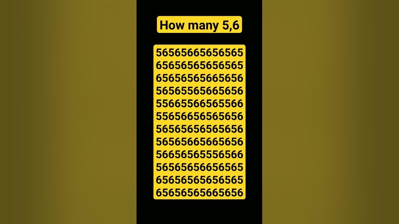 How Many 5 6 Are In 4