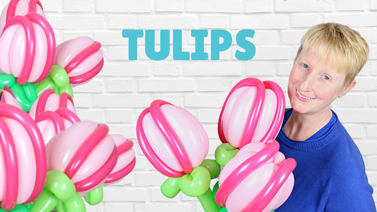 How to Make a Balloon Tulip Flower 🌷 Tulips Balloon Tutorial YouTube