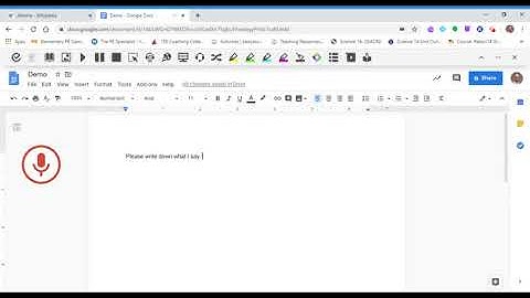 Google Read and Write: Speech to Text