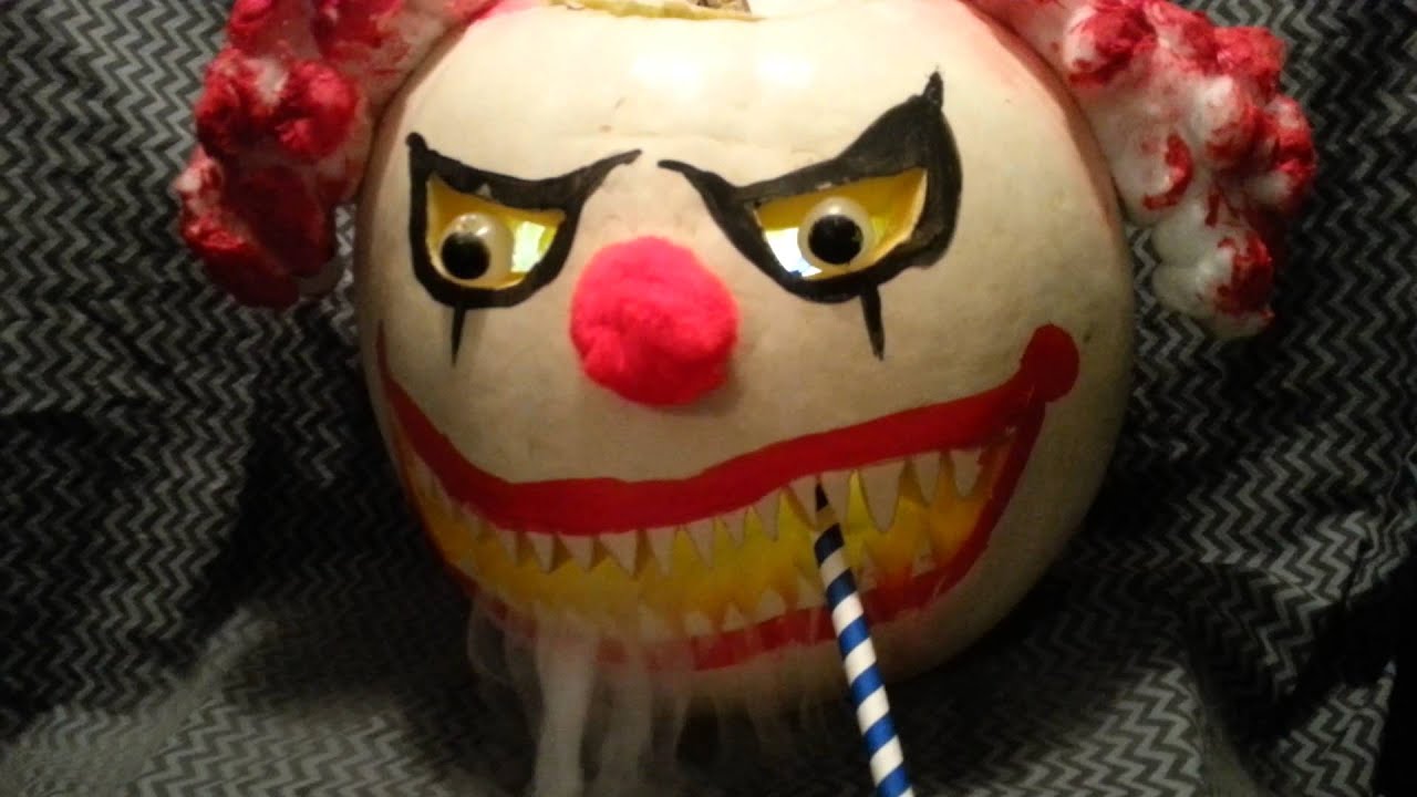 Scary Clown Pumpkin Carving Ideas