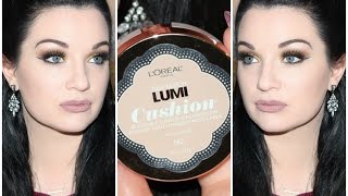 NEW L'oreal True Match Lumi Cushion Foundation Review & Demo