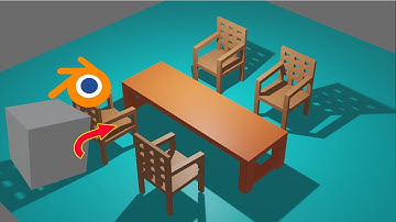How to make table and Chair in blender | Blender tutorial | Blender | Chair and table