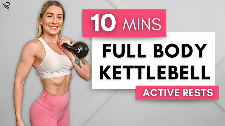 10 Min Full Body Intermediate Kettlebell Workout (Active Rests)