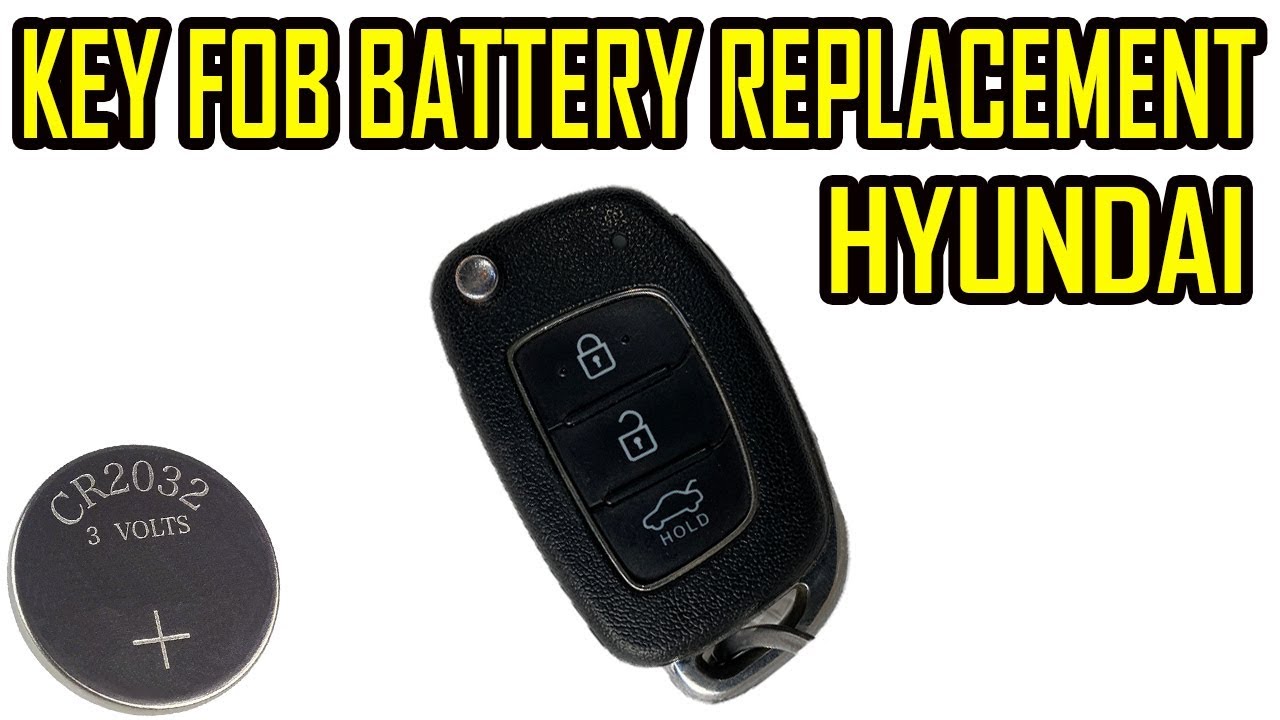 How to Replace Battery Hyundai Flip Key Fob 