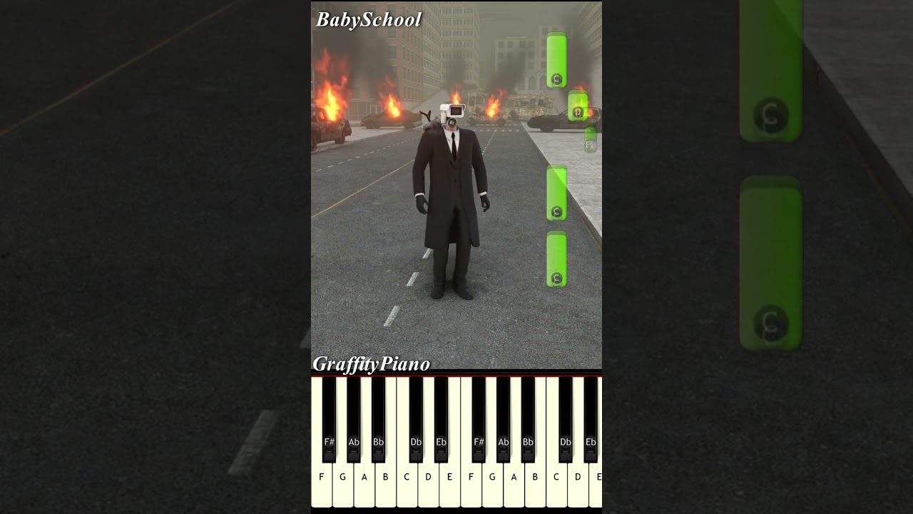 ZOMBIE APOCALYPSE EP5 @BabySchool Piano Tutorial