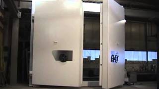 Blast proof door electric operation emergency opening