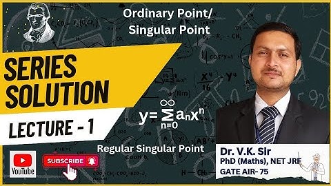 Series Solution | L-01| Ordinary Point | Singular Point | Regular Singular Point engineering maths