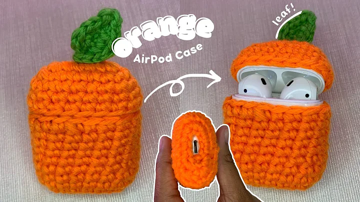 Learn to Make a Stylish Crochet Orange AirPods Case 🍊