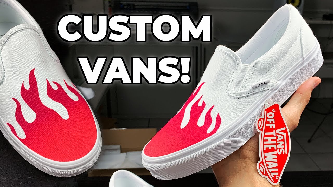 flame custom vans