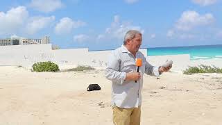 La barda que nos impide mirar el mar en el Mirador de Cancún