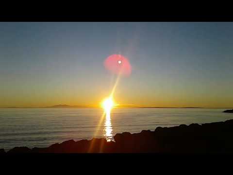 Coucher Du Soleil Mer Méditerranée Et Pyrénées Le 25 Décembre 2019