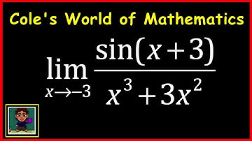 Limit of sin(x+3)/(x^3+3x^2) ❖ Calculus ❖ Trig Limits