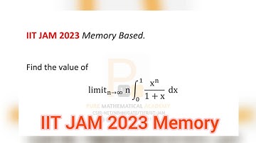 IIT JAM 2023 Mathematics Solution | Memory Based | by Pure Mathematical Academy | SUDIP KUMAR