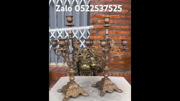 Chân nến năm ngọn _  #đồcổ #đồđồng#đồđồngNguyễnNhi