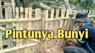 Cara Sederhana Membuat Pintu Pagar Bambu Bunyi Kaleng@Cara2-budi