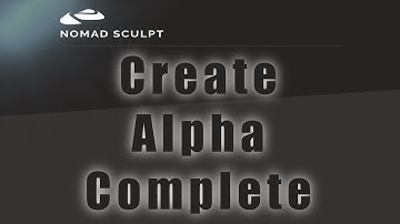 Nomad Sculpt - Create Alpha Brush in Nomad