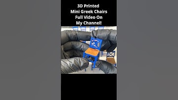 3D Printing MINIATURE Greek Chairs for REALISTIC Dioramas #diy #diorama #miniature