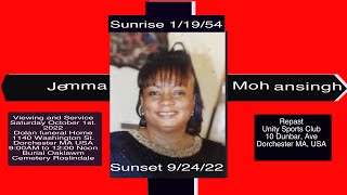Jemma Cynthia Mohansingh Celebration of Life