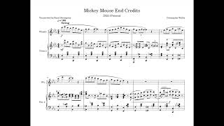 The Wonderful World of Mickey Mouse End Credits ( + Sheet Music) Resimi