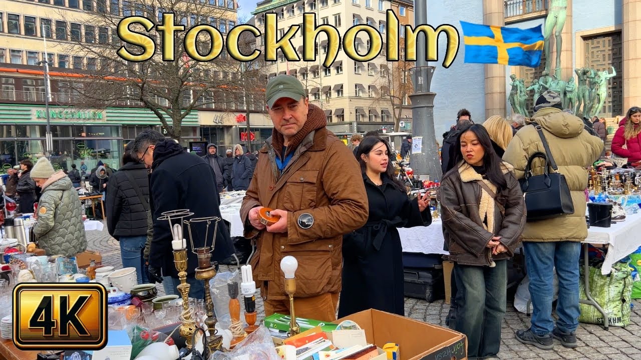 Stockholm's Walk: Flea Market to Knight's Islet🚶‍♂️ストックホルム：フリーマーケットから騎士の小島へ Paseo por Estocolmo hoy