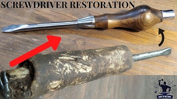 VINTAGE SCREWDRIVER RESTORATION - MAKING A NEW HANDLE!