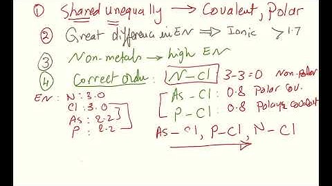 practice questions electronegativity and polarity