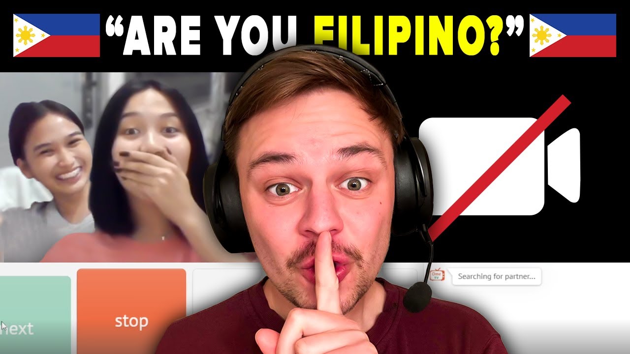 I HID my face and spoke  TAGALOG on Omegle!