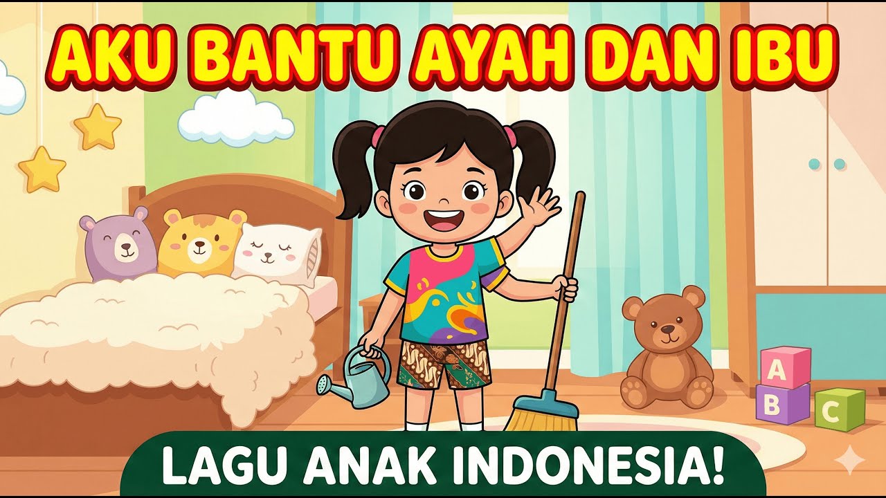 🎵 Aku Bantu Ayah dan Ibu 🎵| Lagu Anak-Anak Ceria di Playground | Kids ...