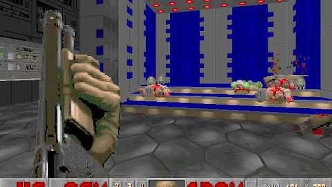 The Ultimate Doom Walkthrough (100%) - Part 01 - E1M1: Hangar
