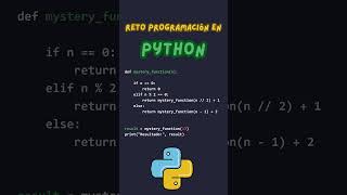 Reto programación en Python #python #programación #reto #javascript #java