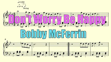 Don't Worry Be Happy by Bobby McFerrin - FREE Piano SHEET MUSIC