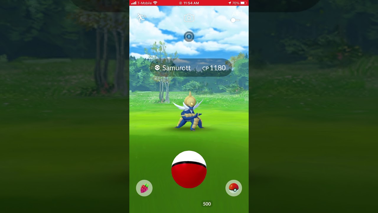 Community Day Special Research Encounter Samurott in Pokémon Go