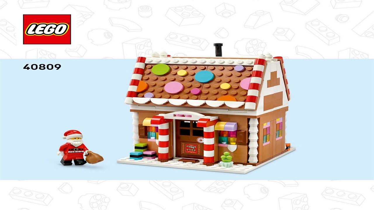 🎉 LEGO instructions 🎉 Seasonal 🎉 40809 🎉 Festive Gingerbread