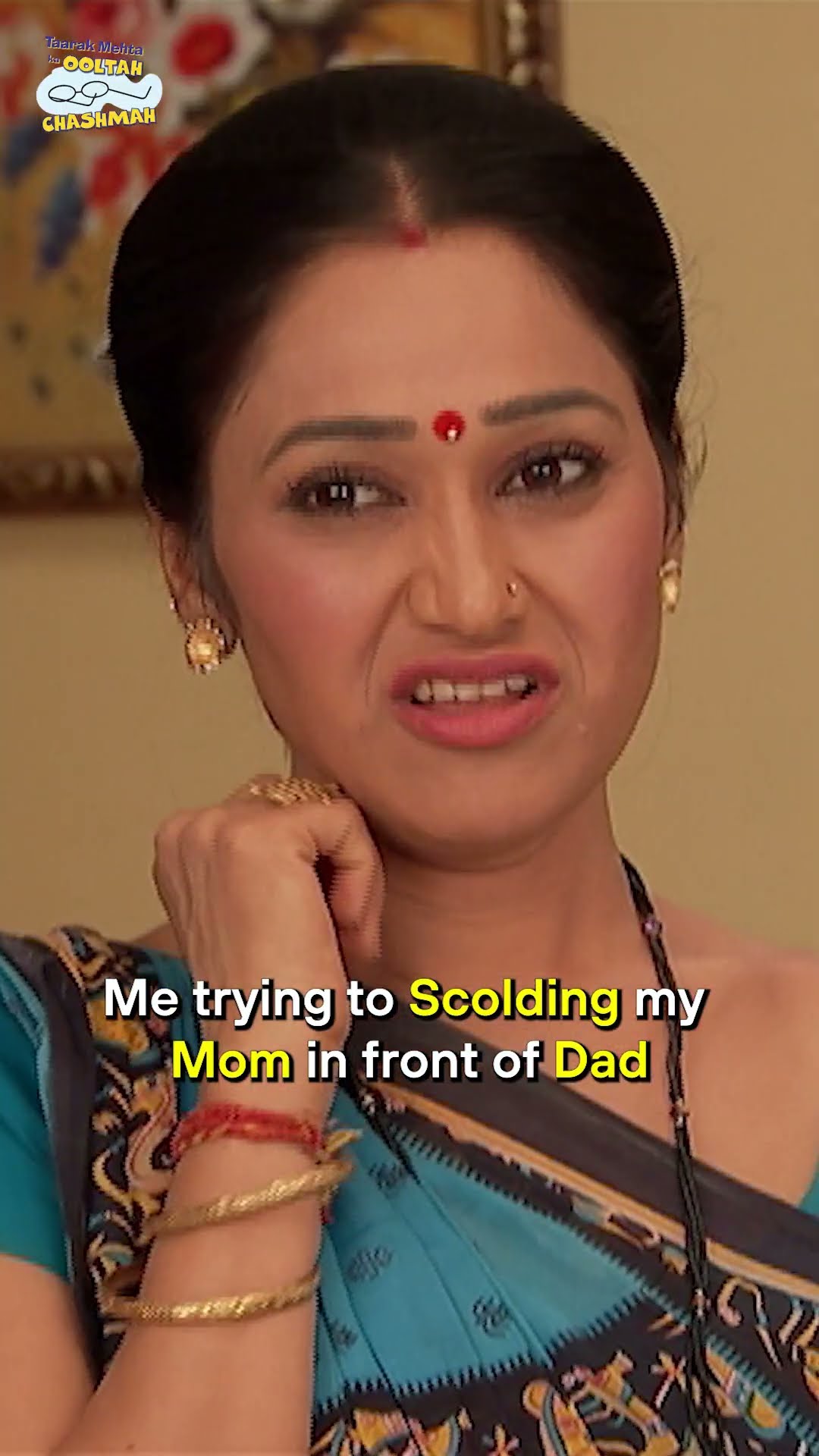 Me trying to Scolding my Mom in front of Dad!#tmkoc #funny #comedy #relatable #shorts #funnyshorts