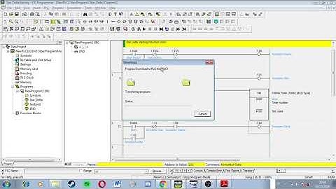 CX-Programmer: Star Delta Starting Induction Motor [Ladder Diagram]