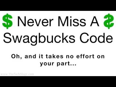 Never Miss A Swagbucks Code Ever Again!!!
