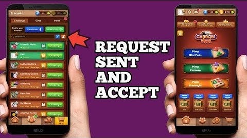 How to send friend request and accept friend in carrom pool