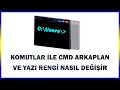 Komutlar ile CMD Arkaplan Rengi ve Yazı Rengi Nasıl Değişir | windows 7 8 10 11