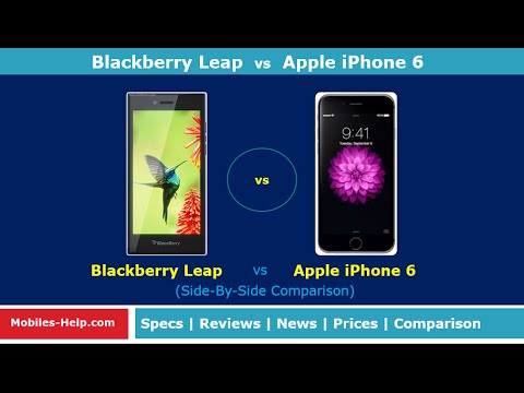 Download Blackberry Leap VS Apple iPhone 6 (Side-By-Side Comparison ...