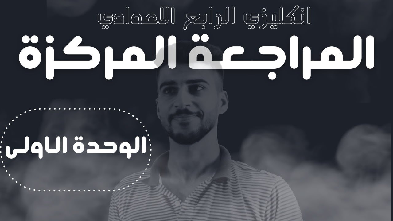 المراجعة المركزة/ انكليزي الرابع الاعدادي/ الوحدة الاولى 2024! المراجعة الاقوى!🔥