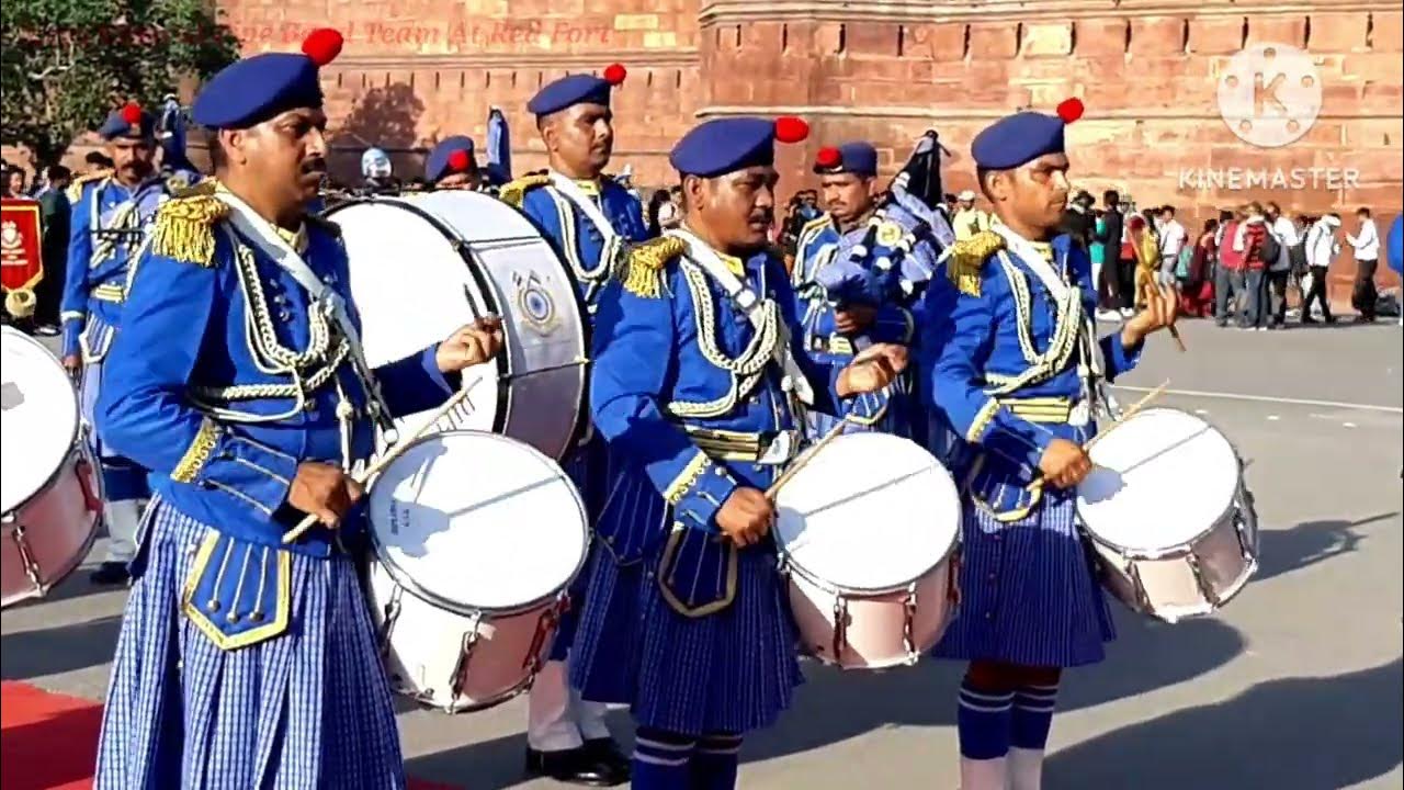 Crpf Central Pipe Band Team At Red Fort Band Display bandbharti 