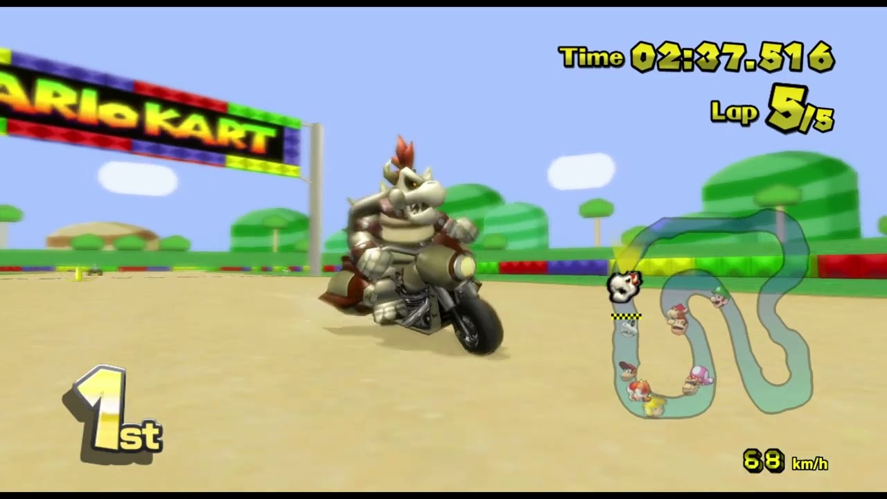 Mario Kart Wii CTGP - Mushroom Snes Cup 150cc (Dry Bowser)