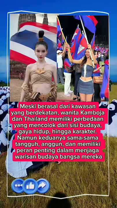 wow inilah perbedaan sifat wanita antara kamboja & thailand yang diambang per*ng militer #shorts
